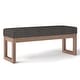 preview thumbnail 16 of 46, WYNDENHALL Madison 44 inch Wide Contemporary Rectangle Ottoman Bench