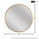 preview thumbnail 15 of 26, Contemporary Round Wall-Mounted Wall Mirror