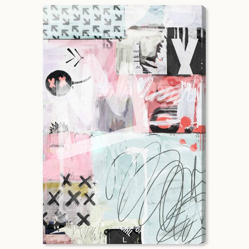 Wynwood Studio Canvas Abstract My Impression of You Blue Modern & Contemporary Wall Art Canvas Print