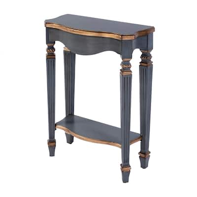 Cheshire 22 in. W Rectangular Wood Ballerina Console Table with Open Shelf