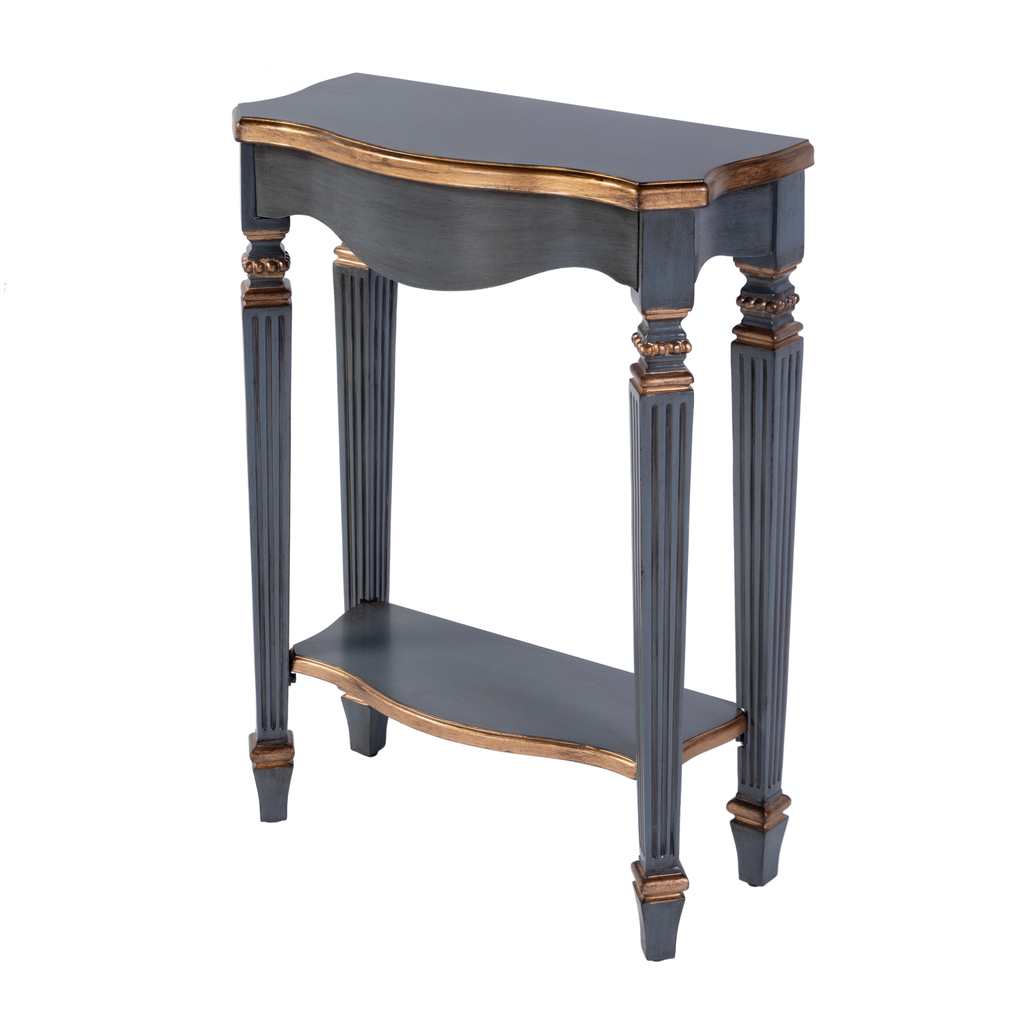 Cheshire 22 in. W Rectangular Wood Ballerina Console Table with Open Shelf