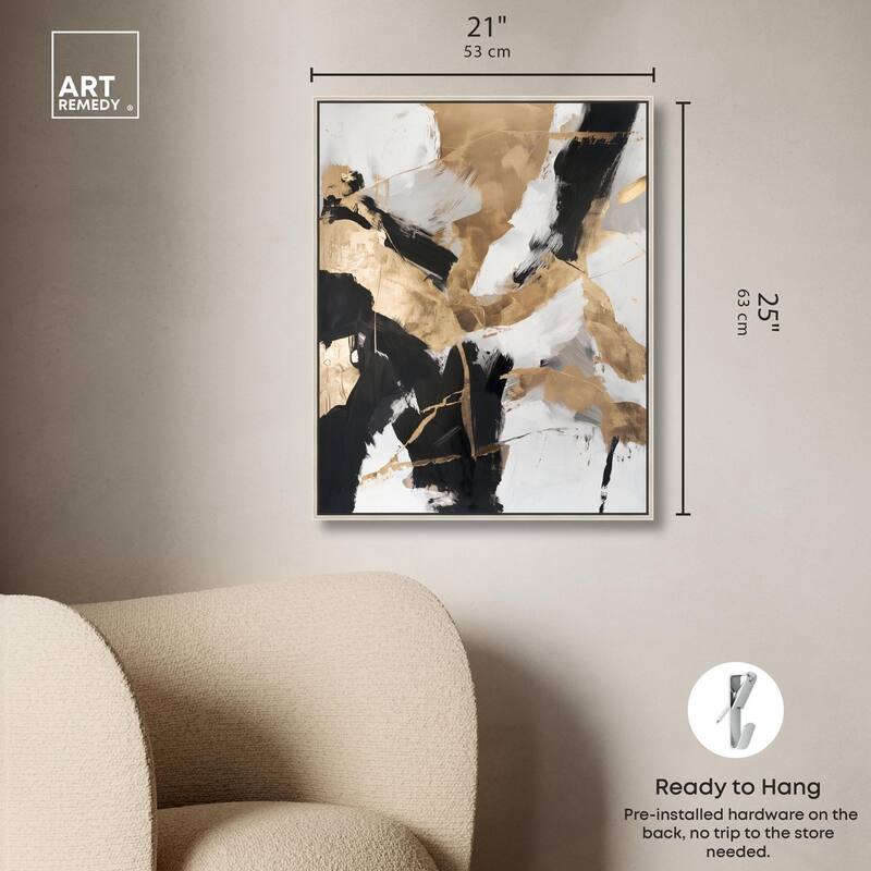 Cracked Gilt II Canvas by Art Remedy