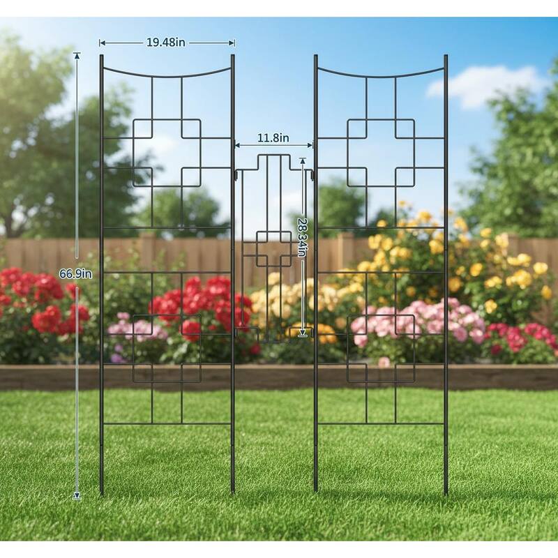 5.5ft Tall Metal Trellis, Privacy Screen