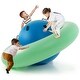 preview thumbnail 11 of 11, Costway 7.5 FT Inflatable Dome Rocker Bouncer with 6 Handles Fun - See Details