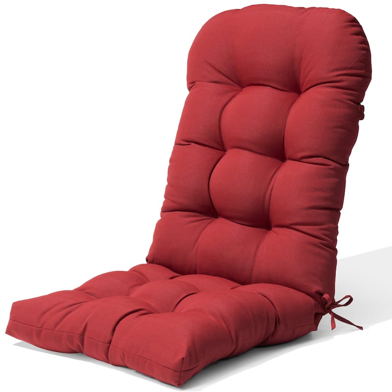 Outdoor Adirondack Chair Cushion Thickened Patio Chair Pad Lounge Rocking Chair Cushion - CHILI - 1PC