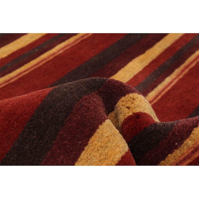 ECARPETGALLERY Hand-knotted Opulence Red Wool Rug - 3'3 x 6'7