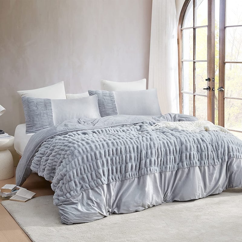 Sorry Not Sorry Again - Coma Inducer® Oversized Comforter Set - Cloud Gray - Oversized King