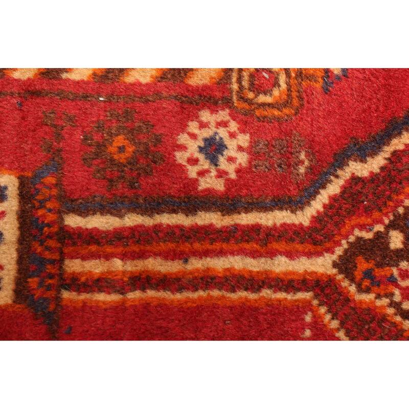 ECARPETGALLERY Hand-knotted Teimani Red Wool Rug - 2'7 x 4'0