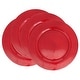 preview thumbnail 15 of 15, Soft Glow Faux Mother of Pearl Charger Plate (Set of 4)