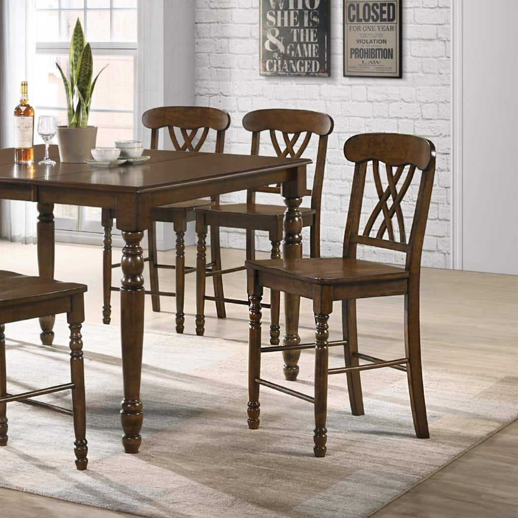Charming Set of 2 Counter Height Chairs for Stylish Dining Experience