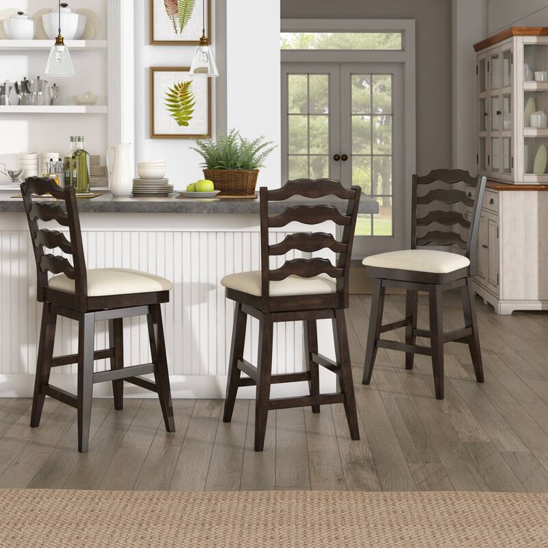 Eleanor French Ladder Back Swivel Stool by iNSPIRE Q Classic