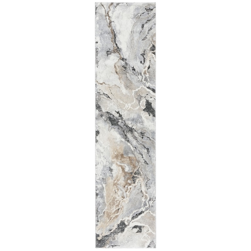SAFAVIEH Cyrus Shag Kerasoula Abstract 1-inch Thick Rug