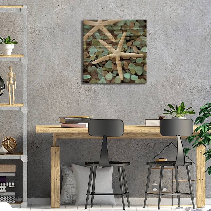 Aquatic 1 Print On Wood by Alan Blaustein - Multi-Color