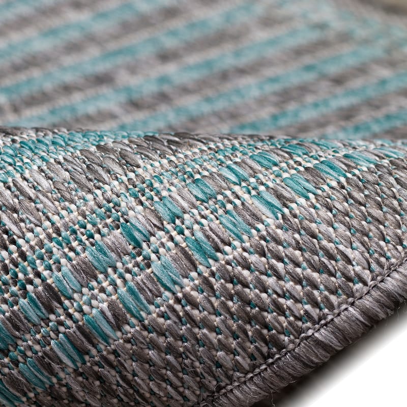 Liora Manne Malibu Simple Border Indoor/Outdoor Rug