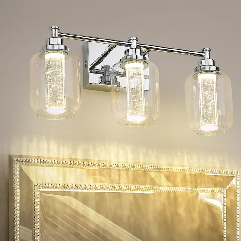 3-Light 14W LED Bathroom Vanity Light Fixture