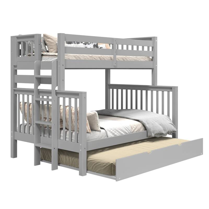Taylor & Olive Trillium Twin over Full Bunk Bed Ladder, Full Trundle