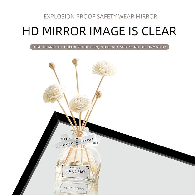 65'' x 23'' Rectangle Black Framed Full Length Mirror