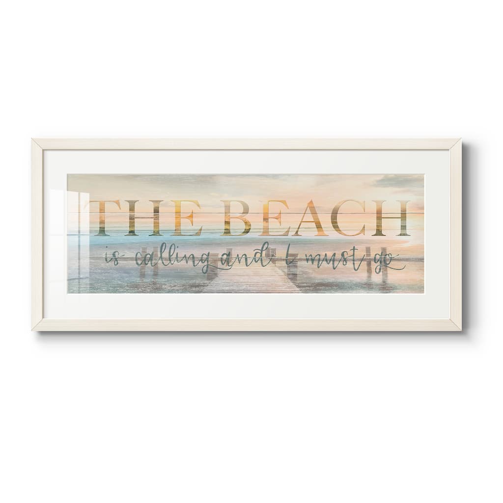 The Beach is Calling-Premium Gallery Framed Print