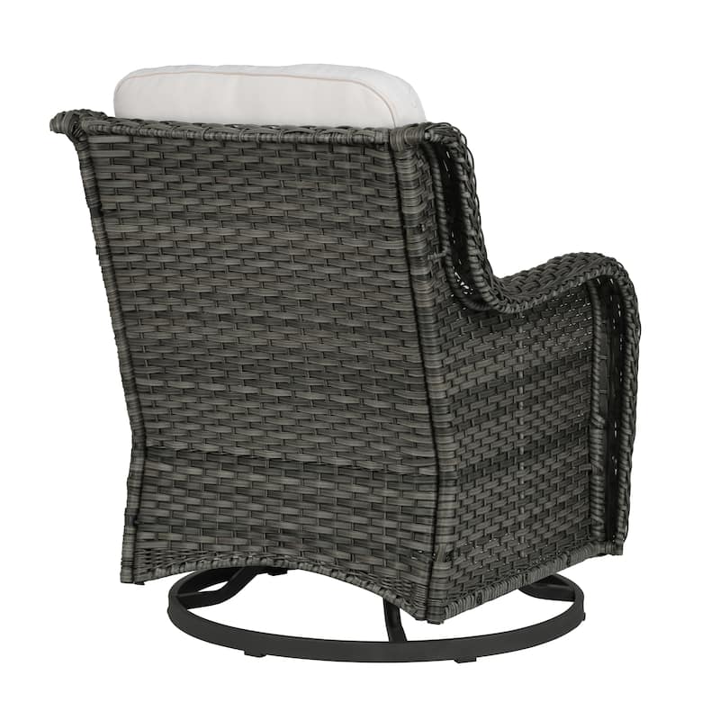 Outdoor Rattan Rocker Wicker Swivel Rocking Chair