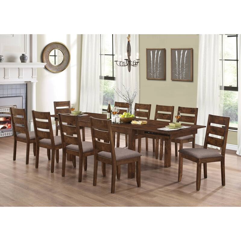 Ponti Grey and Knotty Nutmeg Ladder Back Dining Chairs (Set of 6)