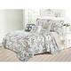 Serenta 6-piece Ravello Scroll Printed Microfiber Quilted Coverlet Set