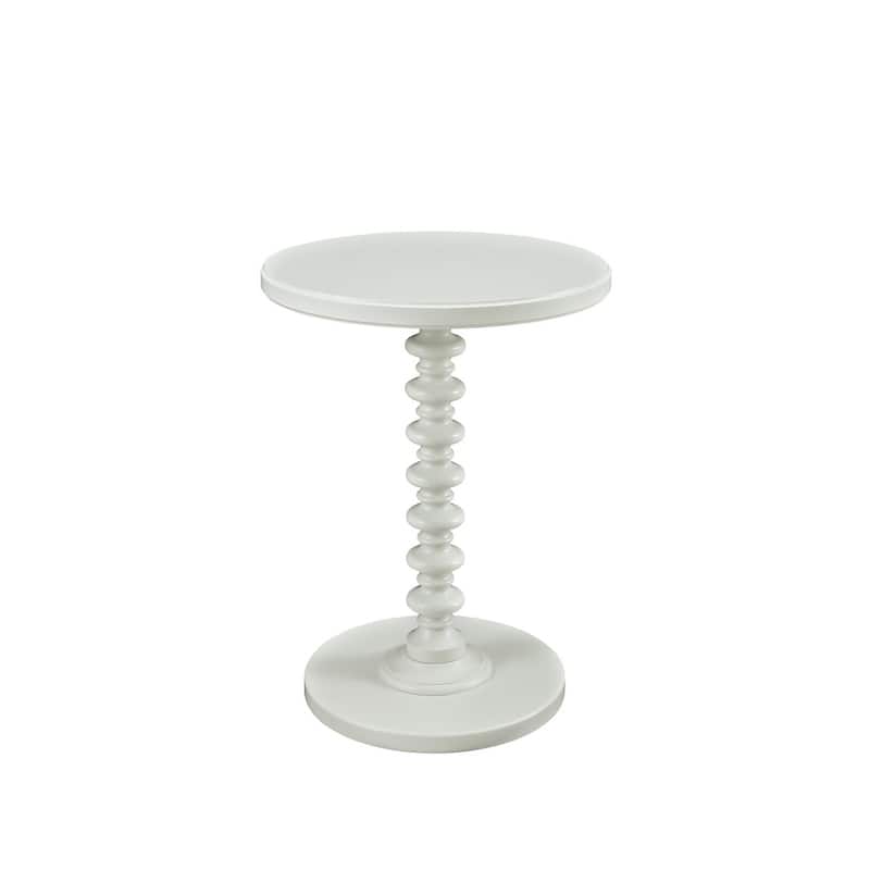 Linon Kallie Round Spindle Accent Table