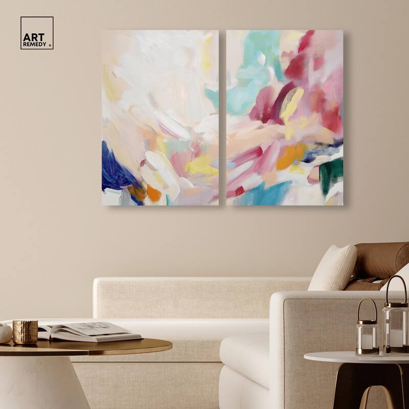 Unbridled Spirit I Canvas Set of 2 by Art Remedy, Gallery Wrapped