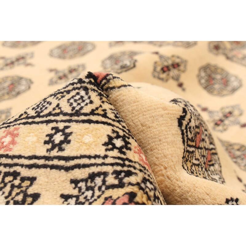 ECARPETGALLERY Hand-knotted Peshawar Bokhara Beige Wool Rug - 4'9 x 6'8