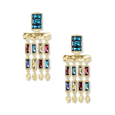 Kendra Scott Jack 14K Gold Plated Brass And Jewel Tone Mix Earrings - 45mm x 20mm