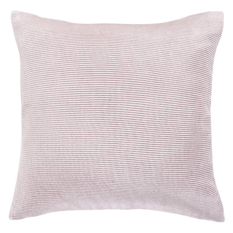 Paseo Road by HiEnd Accents Pink Velvet Euro Sham, 27"x27"