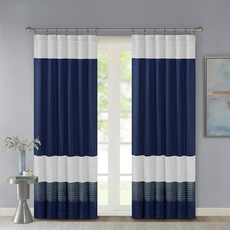 Polyoni Pintuck Curtain Panel