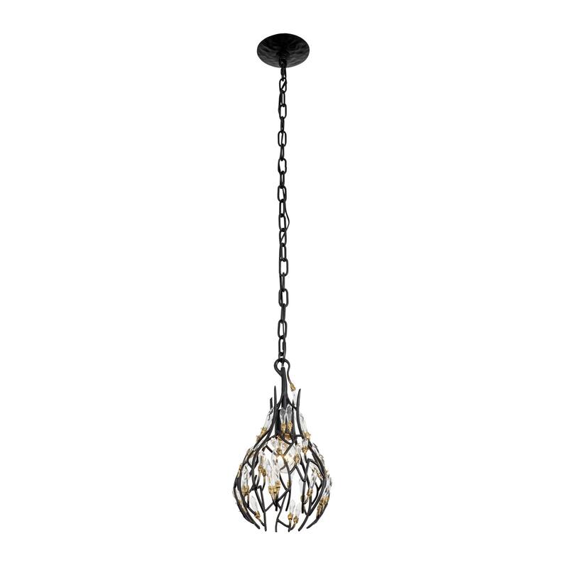 Varaluz Bask 1-Light Crystal Mini Pendant