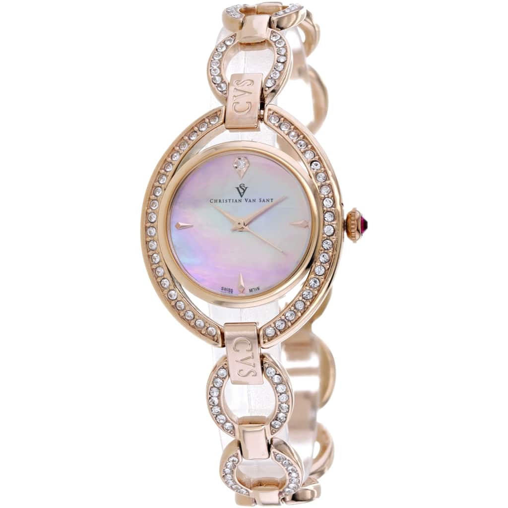 Christian Van Sant Women's Stella Pink Dial Watch - CV2934 - One Size