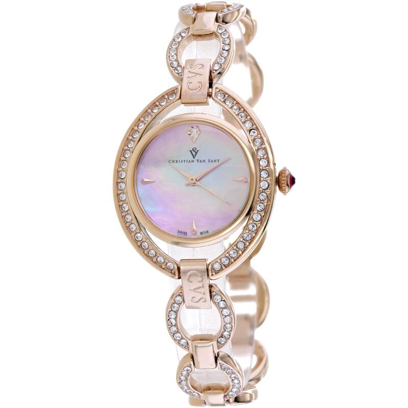 Christian Van Sant Women's Stella Pink Dial Watch - CV2934 - One Size