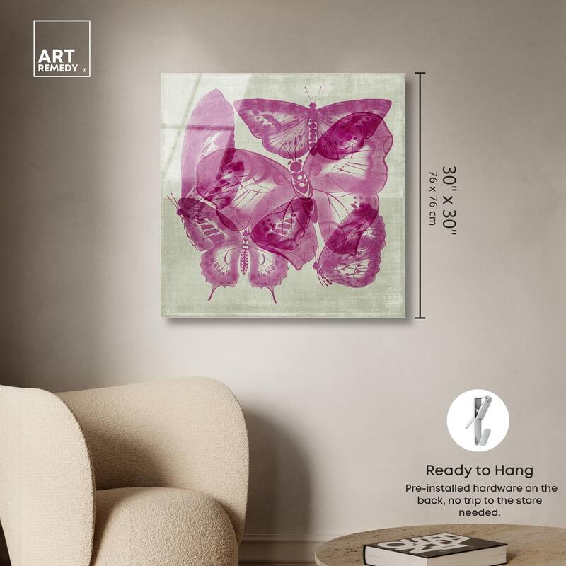 Fluttering Wings Acrylic by Art Remedy, Ready to Hang