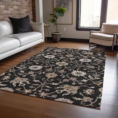 Machine Washable Indoor/ Outdoor Traditional Persian Chantille Rug