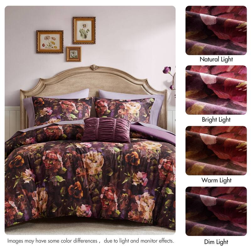 Madison Park Seraphina 4 Piece Velvet Comforter Set