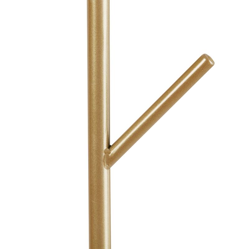 Free-standing Metal Closet Organizer Garment Rack Artificial Marble Base