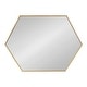 preview thumbnail 54 of 90, Kate and Laurel Rhodes Framed Mid-century Hexagonal Wall Mirror