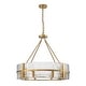 preview thumbnail 24 of 56, Dimmable Large Drum Glass Chandelier for Dining Room High Ceiling Living Room