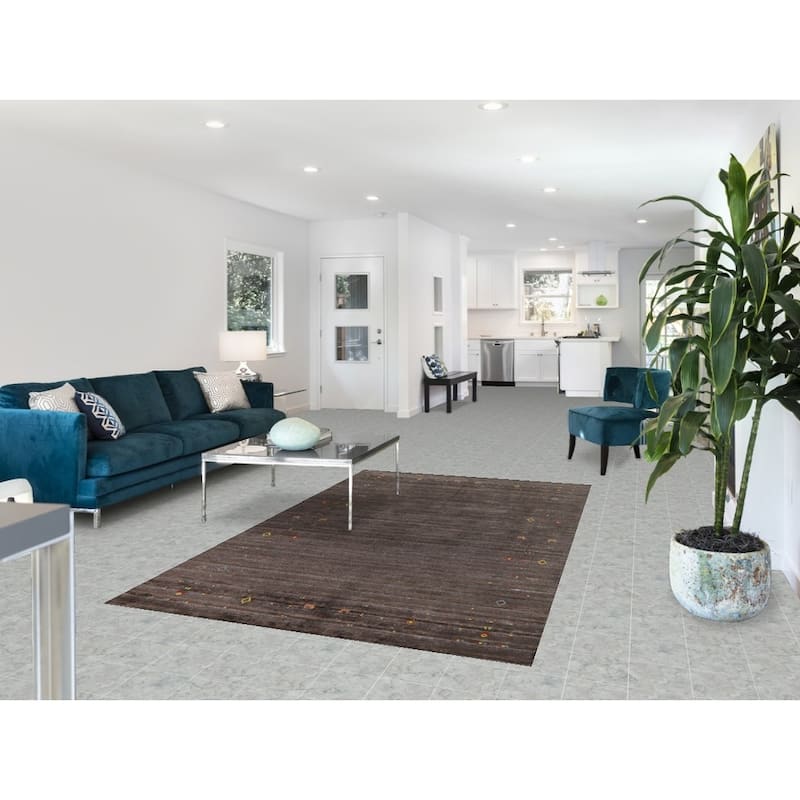 Hand Knotted Oriental 100% Wool Carpet Tribal Tribal Brown Gabbeh Area Rug - 8' 0'' X 4' 9''