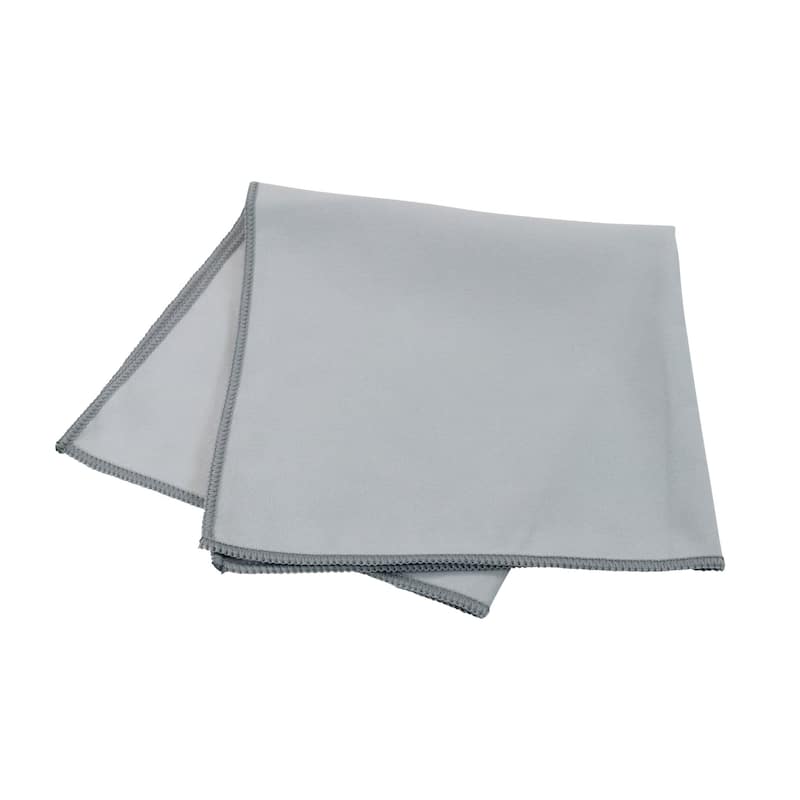 Arkwright 12-Piece Microfiber Suede Window Cleaning Cloths - 16x16