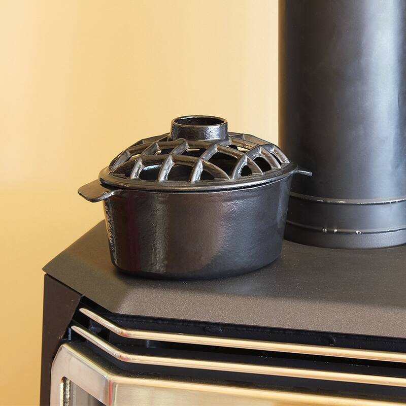 Minuteman International Traditional Lattice Top Steamer, 6.5 Inch Tall, Black