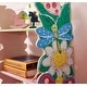 preview thumbnail 3 of 8, D&N Kids Olivia the Fairy Girls Hand Painted 3 Tier Flower Bookcase with Drawers