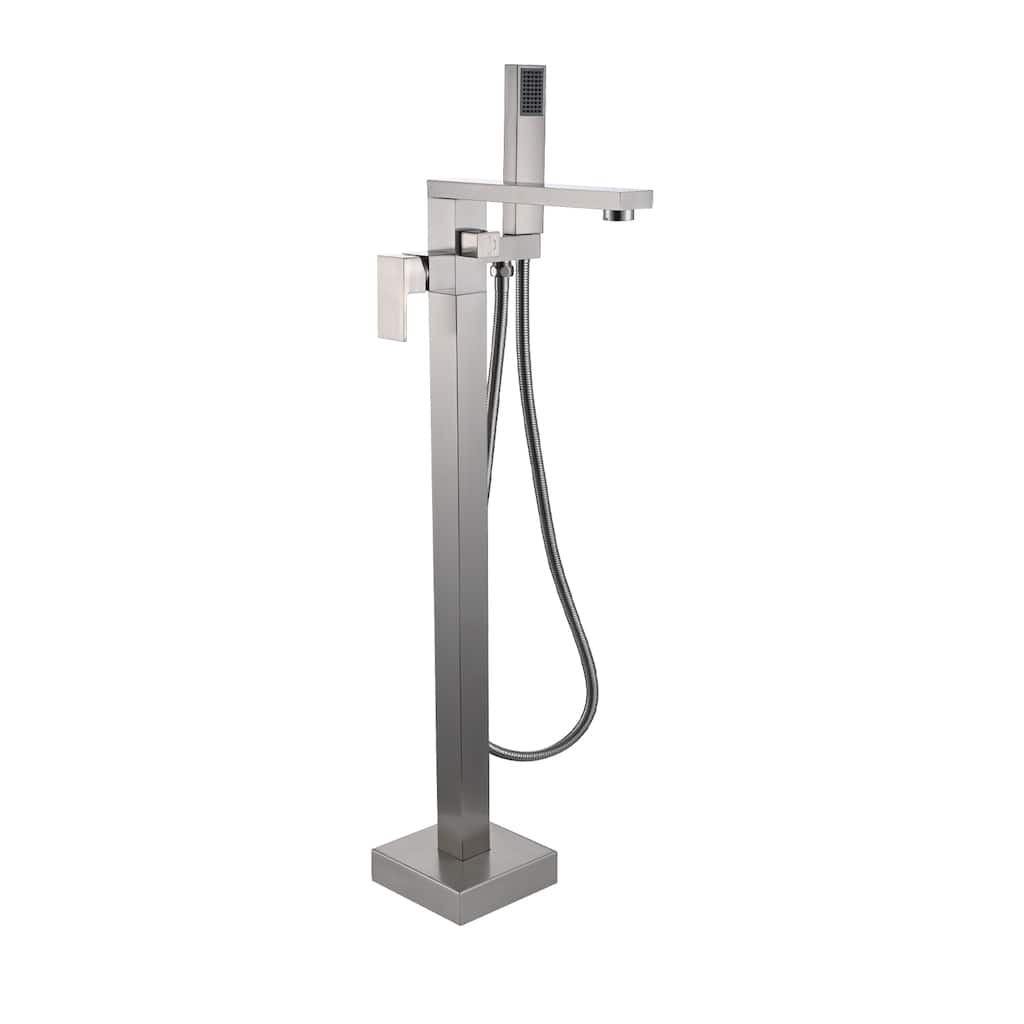 Topcraft Floor Mounted Bathtub Filler with Handheld Showerhead