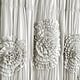 preview thumbnail 8 of 16, Silver Orchid Bara Ruffle Flower Trim Shower Curtain
