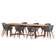 preview thumbnail 20 of 22, Amazonia Rawlins 9pc 100 FSC Wood Outdoor Patio Dining Set