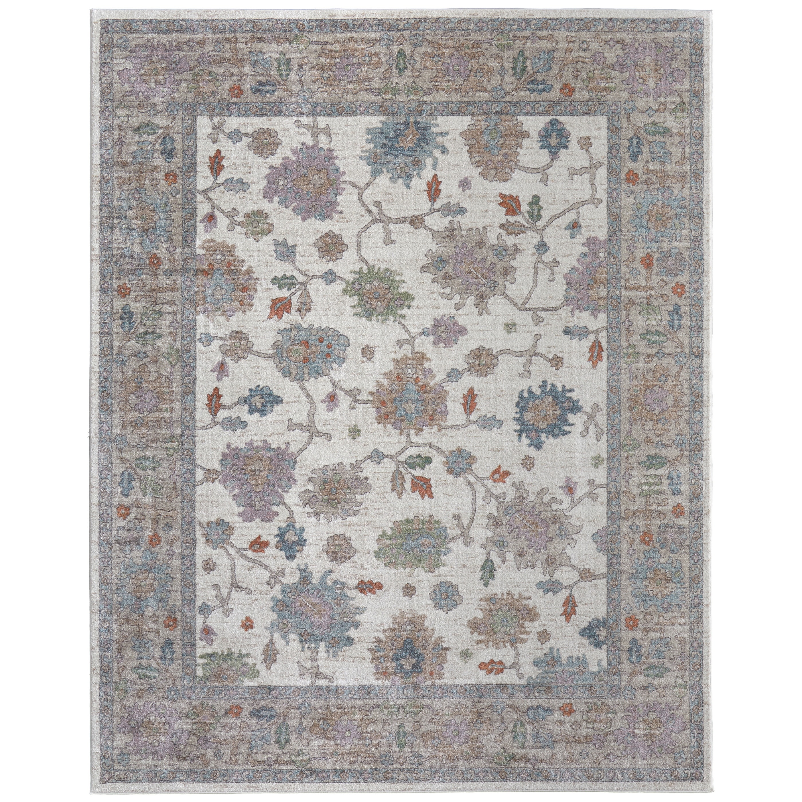Grand Bazaar Welch Machine Made Floral & Botanical Transitional Area Rug