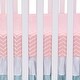 preview thumbnail 2 of 2, Lambs & Ivy Sweet Owl Dreams Pink/White Chevron Baby/Toddler Fitted Crib Sheet