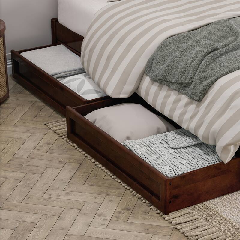 Barcelona Panel Platform Bed with Storage Drawers